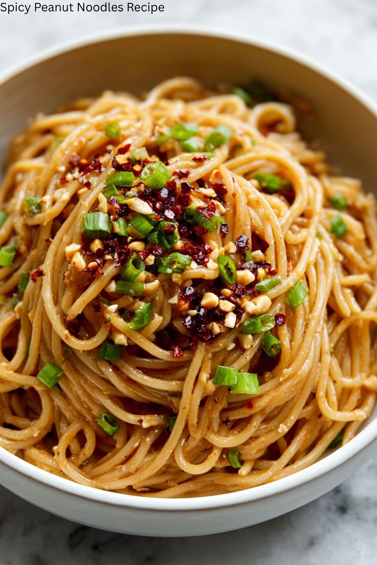 Spicy Peanut Noodles Recipe