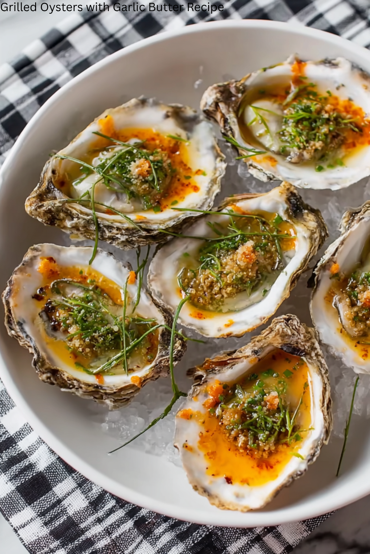 Grilled Oysters with Garlic Butter Recipe