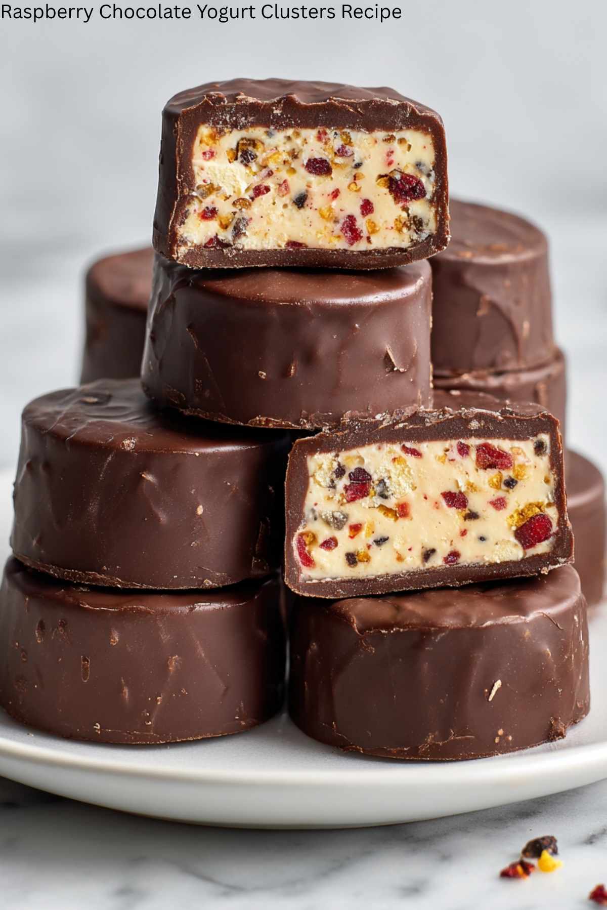Raspberry Chocolate Yogurt Clusters Recipe