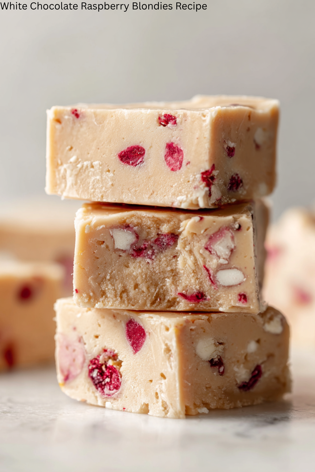 White Chocolate Raspberry Blondies Recipe