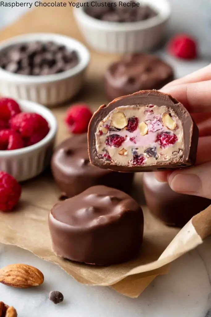 Raspberry Chocolate Yogurt Clusters Recipe