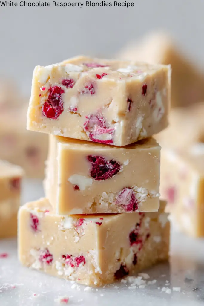 White Chocolate Raspberry Blondies Recipe