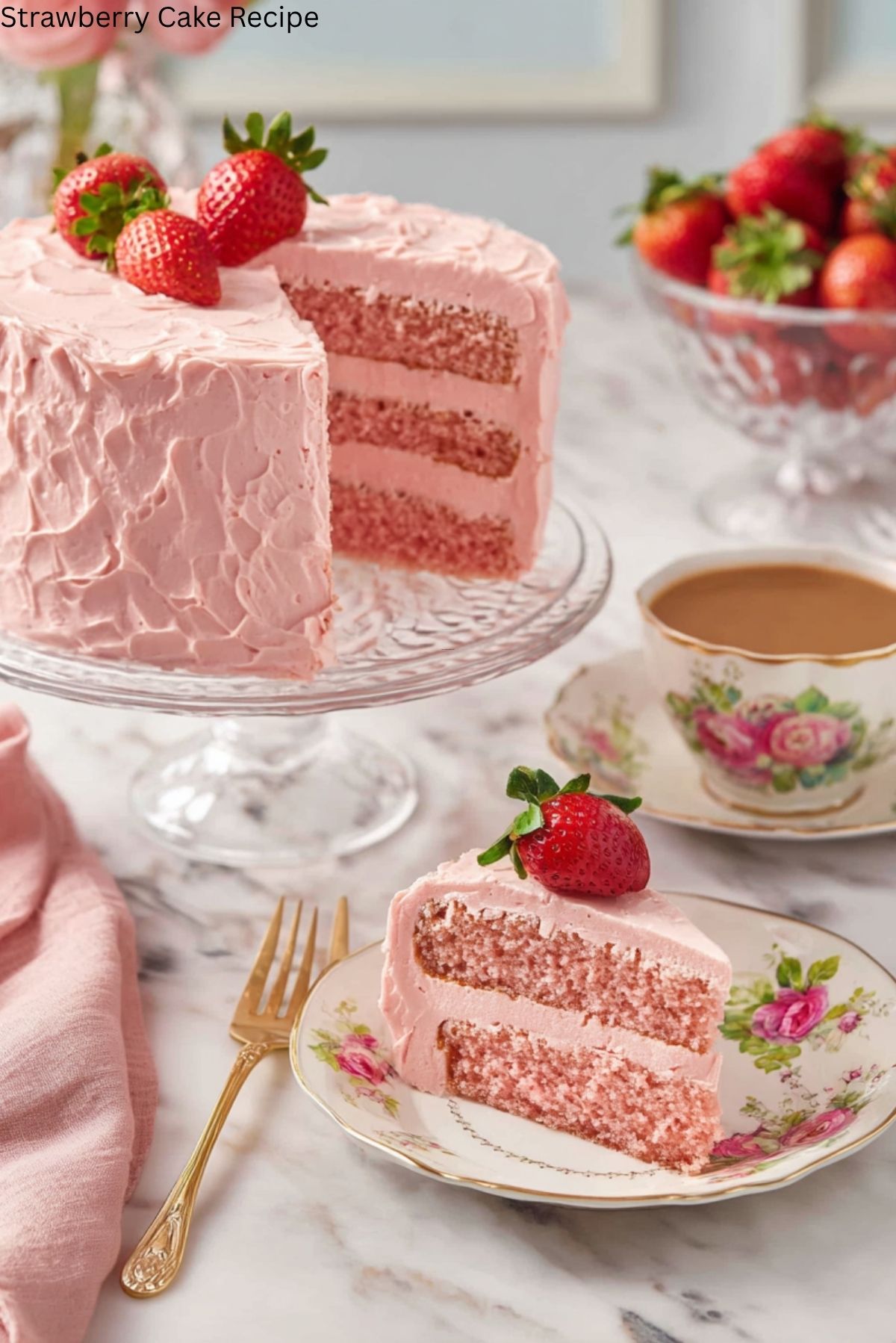 Strawberry Cake Recipe