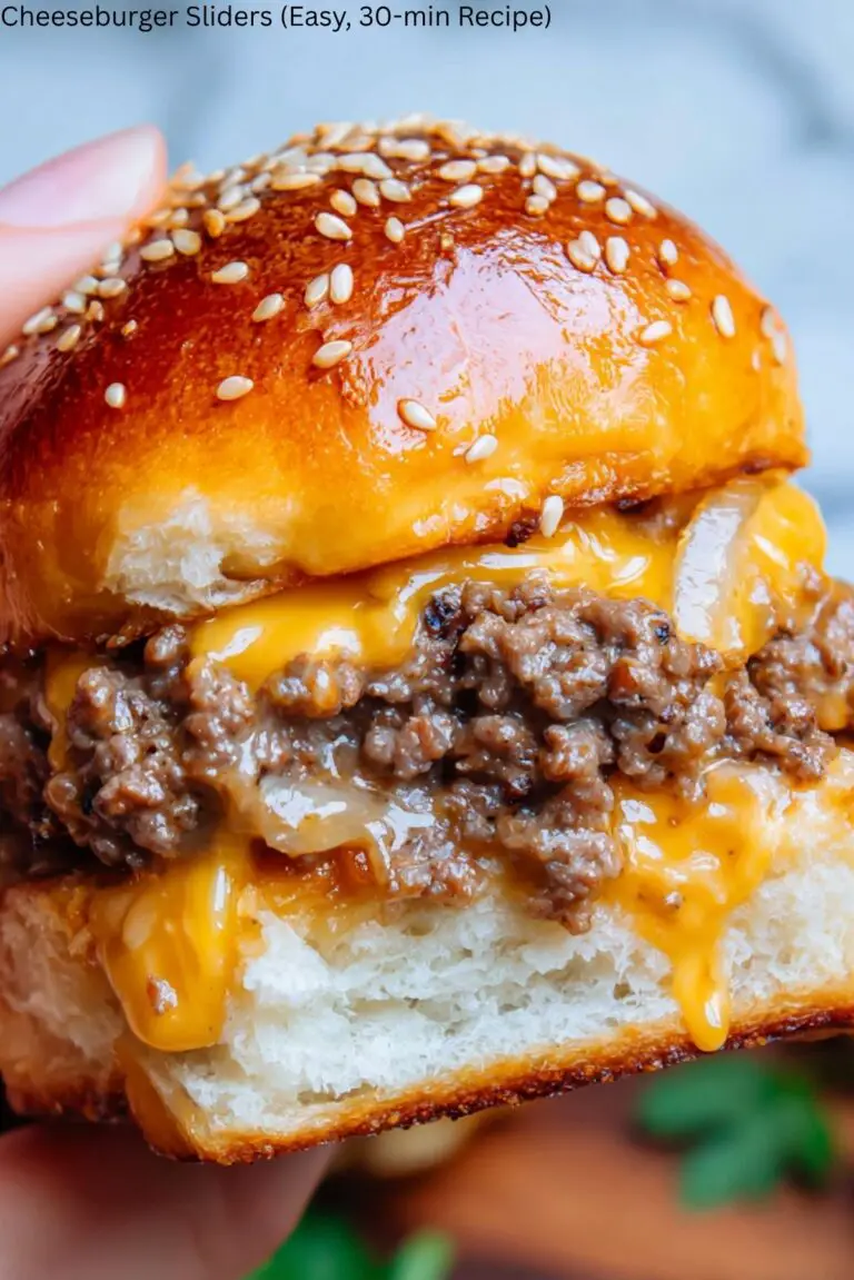 Cheeseburger Sliders (Easy, 30-min Recipe)