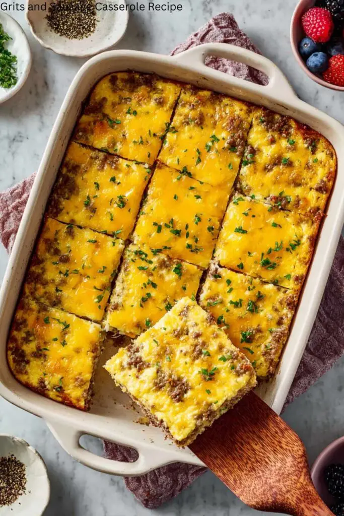 Grits and Sausage Casserole Recipe