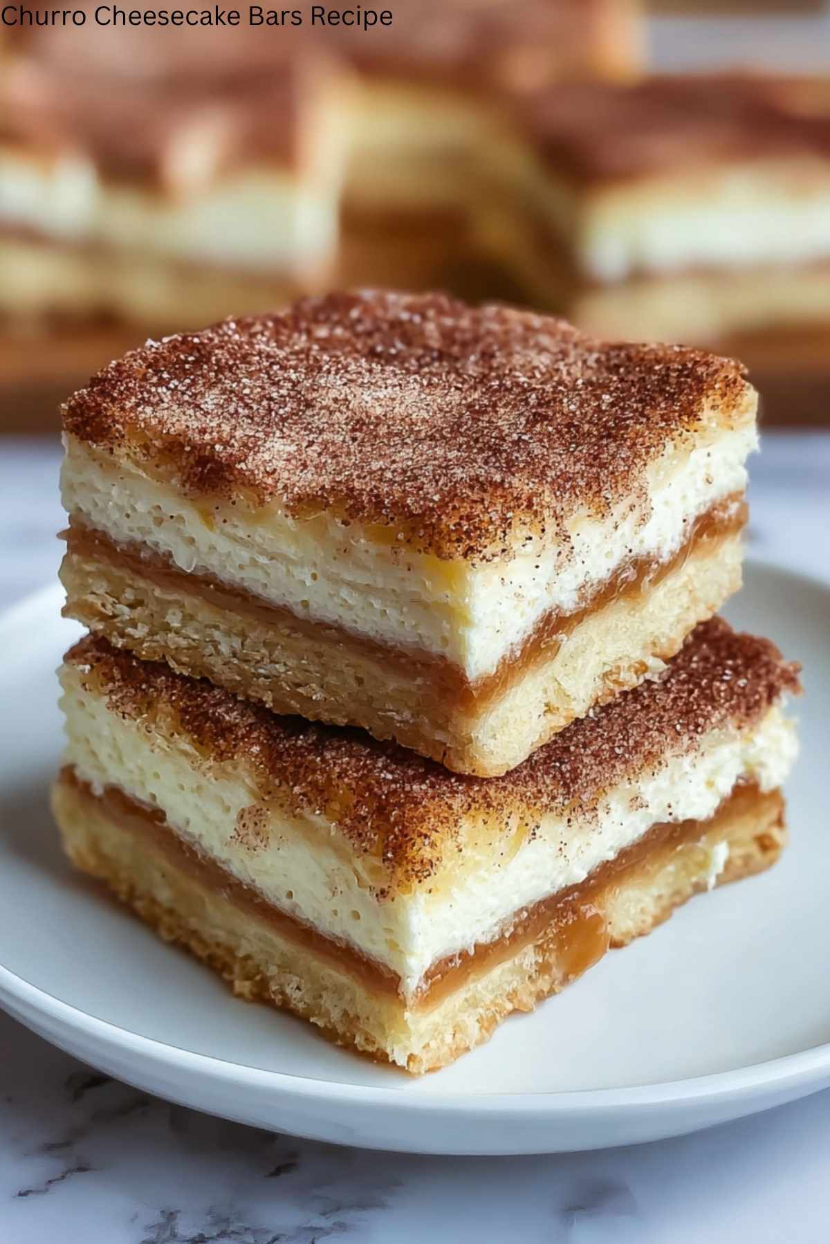 Churro Cheesecake Bars Recipe