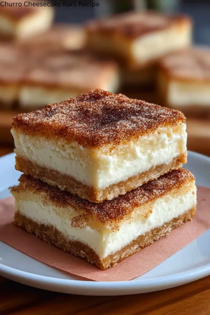 Churro Cheesecake Bars Recipe