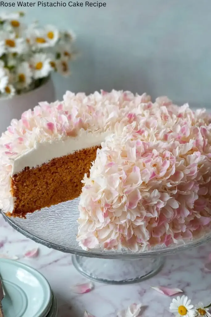 Rose Water Pistachio Cake Recipe