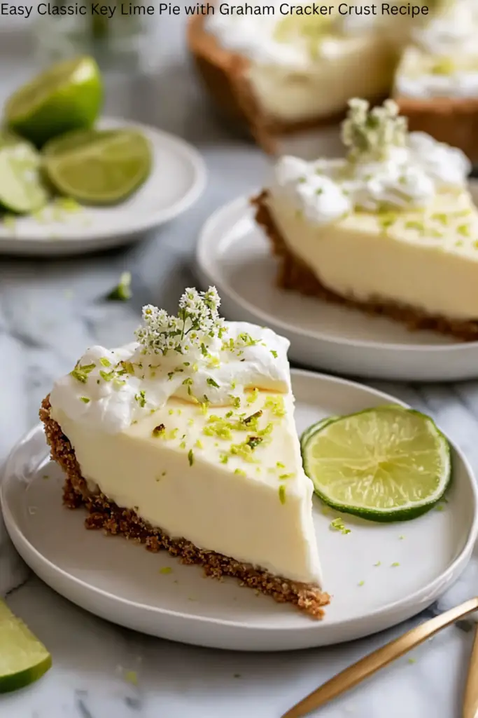 Easy Classic Key Lime Pie with Graham Cracker Crust Recipe 4 Easy Classic Key Lime Pie with Graham Cracker Crust Recipe