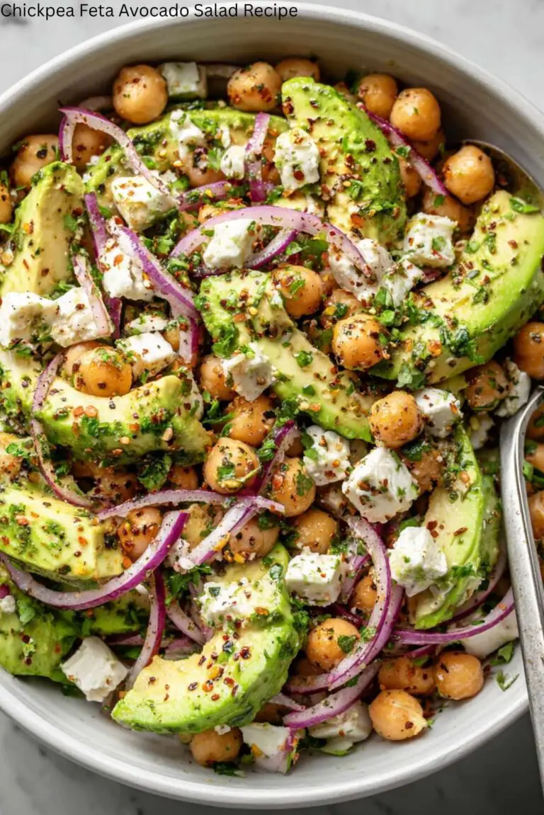 Chickpea Feta Avocado Salad Recipe