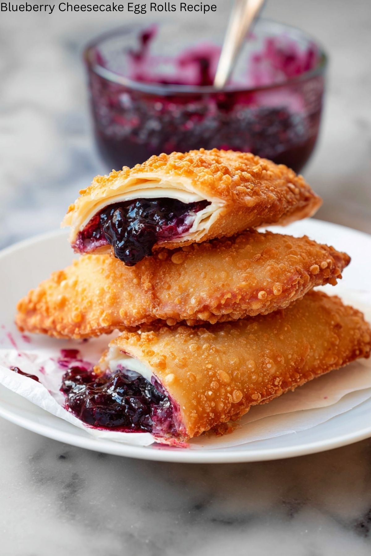Blueberry Cheesecake Egg Rolls Recipe