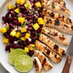 Grilled Chicken with Black Bean Mango Salsa Recipe