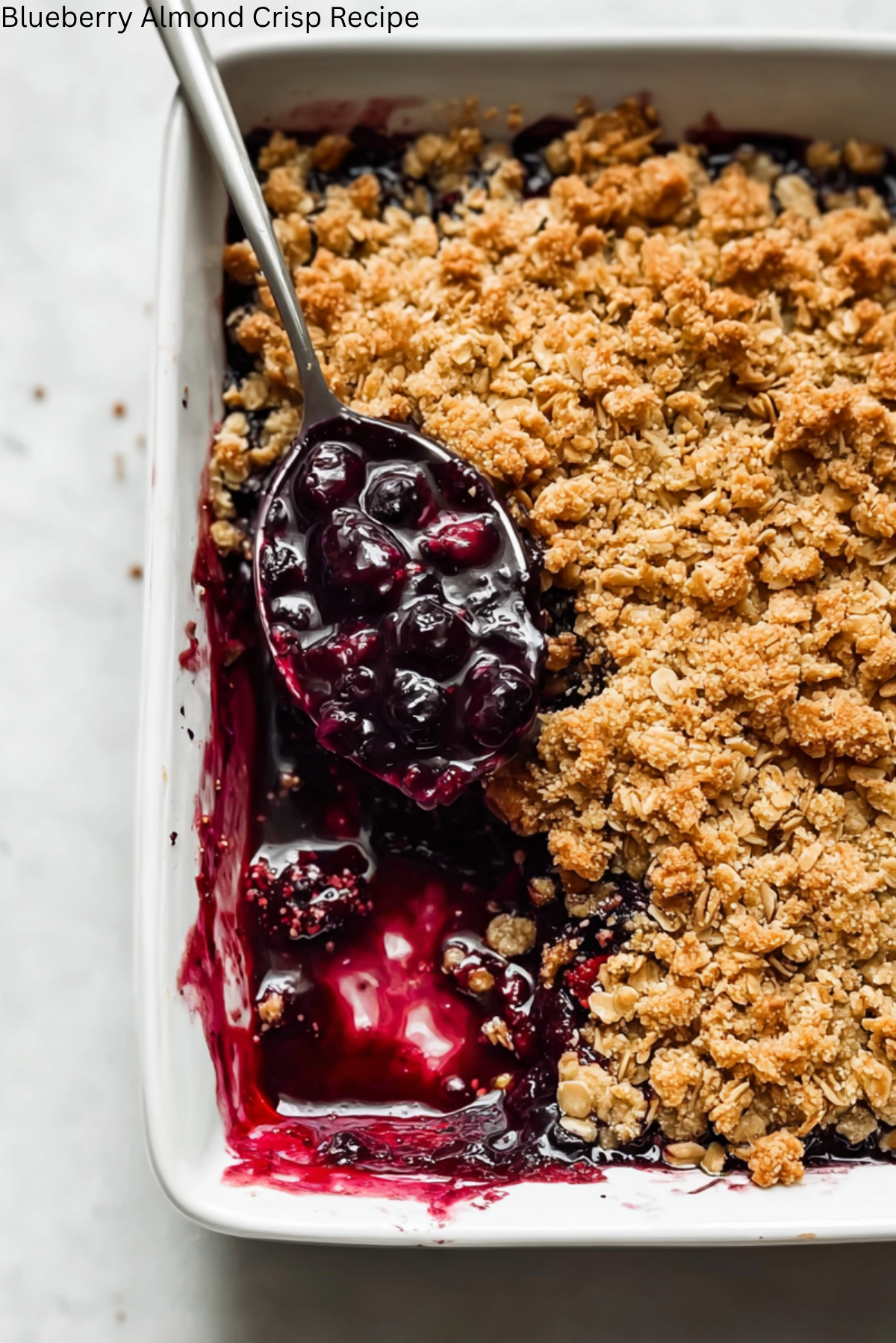 Blueberry Almond Crisp Recipe