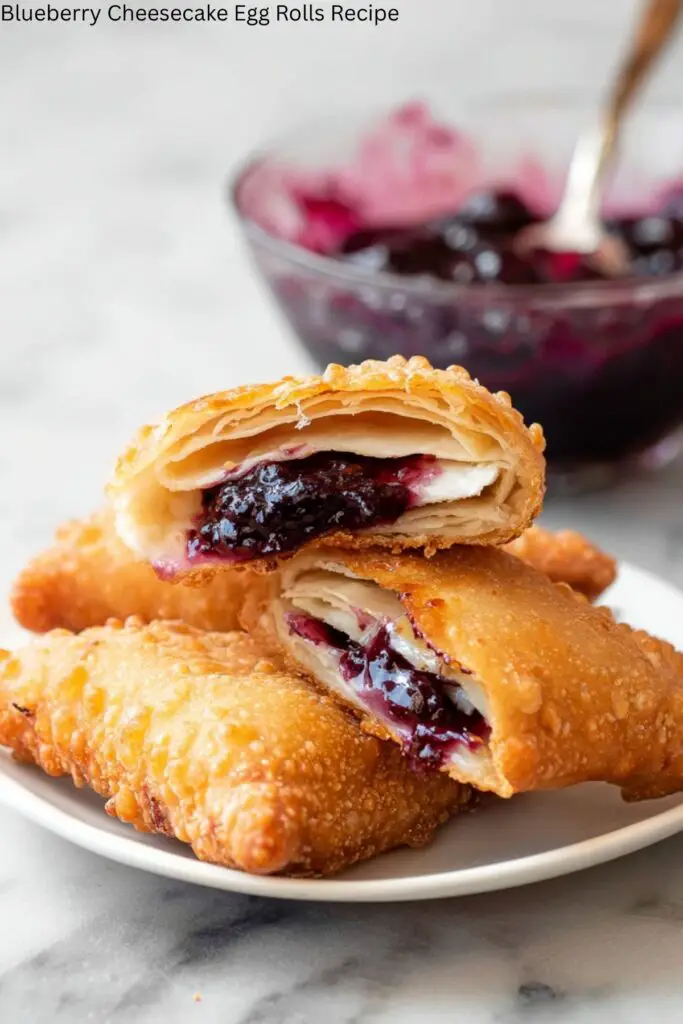 Blueberry Cheesecake Egg Rolls Recipe 4 Blueberry Cheesecake Egg Rolls Recipe