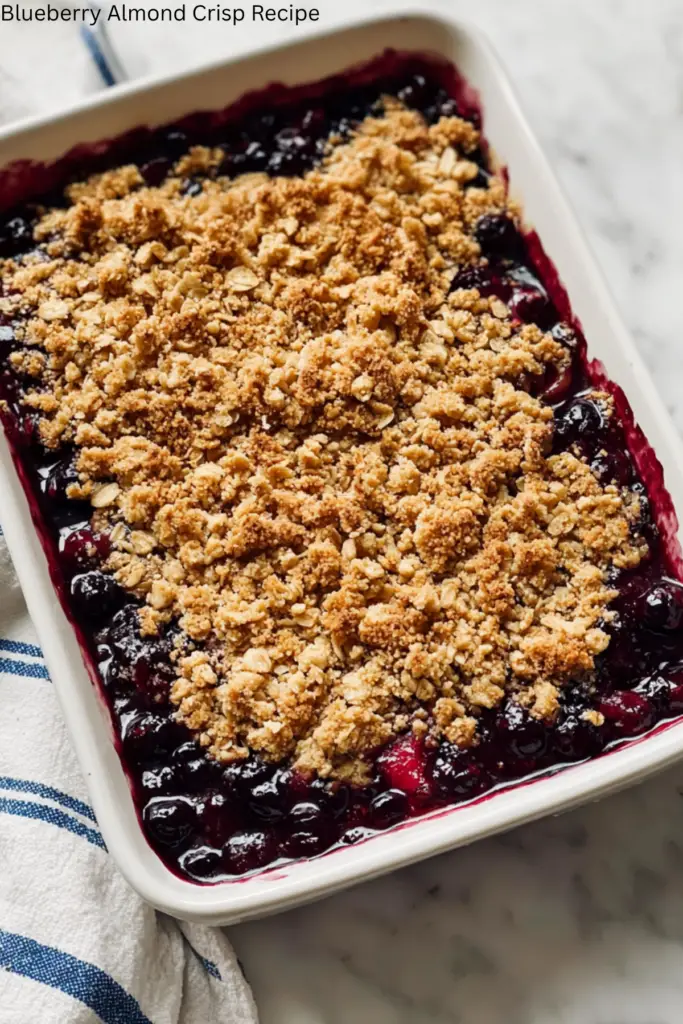 Blueberry Almond Crisp Recipe 4 Blueberry Almond Crisp Recipe