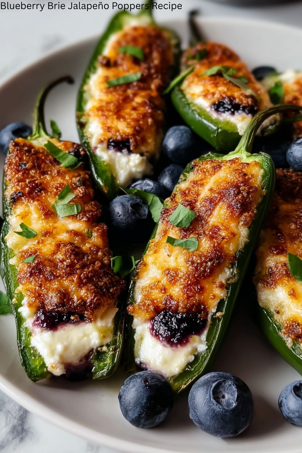 Blueberry Brie Jalapeño Poppers Recipe