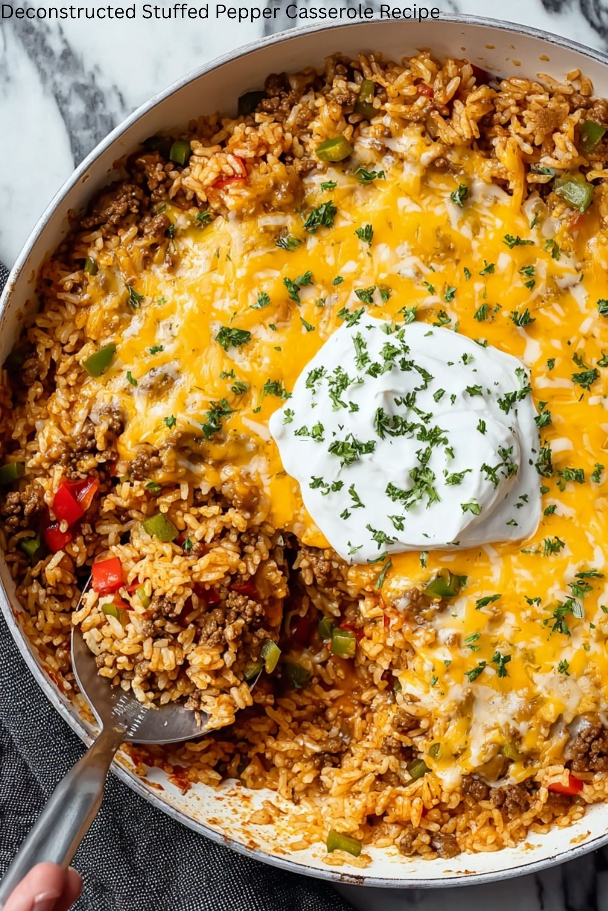 Deconstructed Stuffed Pepper Casserole Recipe