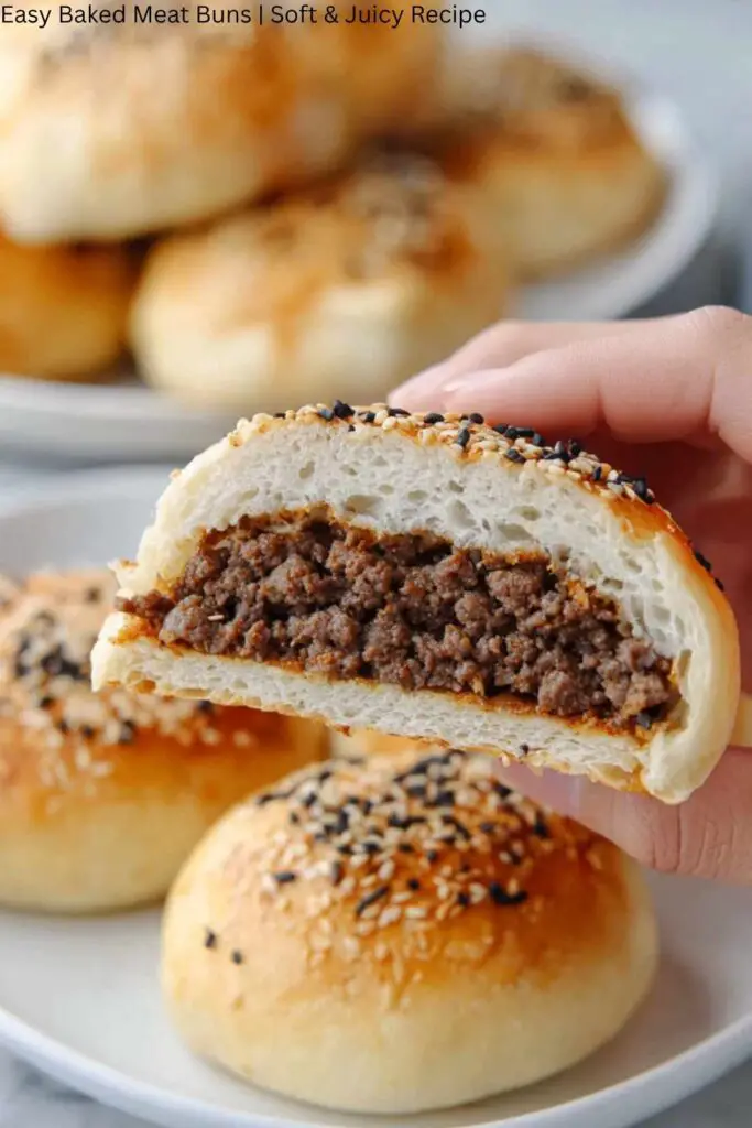 Easy Baked Meat Buns | Soft & Juicy Recipe