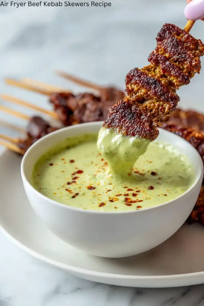 Air Fryer Beef Kebab Skewers Recipe