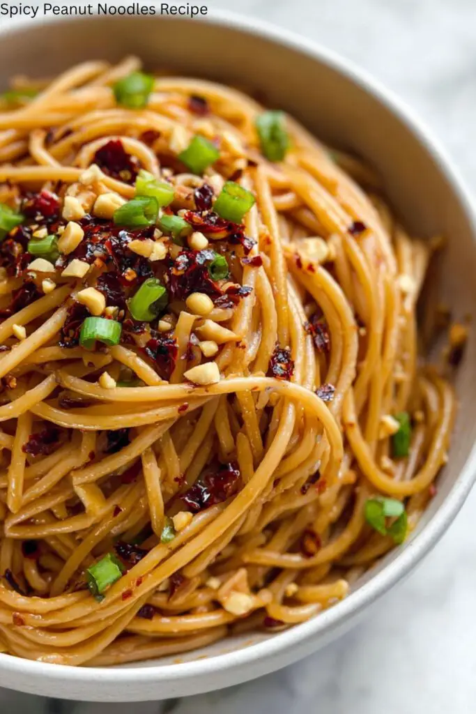 Spicy Peanut Noodles Recipe