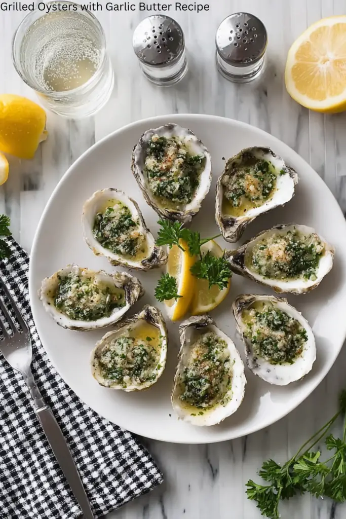 Grilled Oysters with Garlic Butter Recipe 4 Grilled Oysters with Garlic Butter Recipe