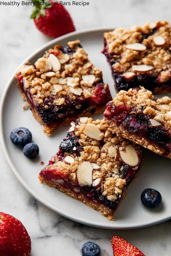 Healthy Berry Streusel Bars Recipe