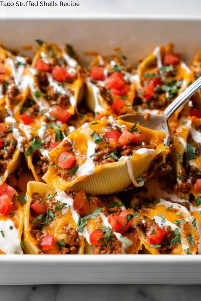 Taco Stuffed Shells Recipe 4 Taco Stuffed Shells Recipe