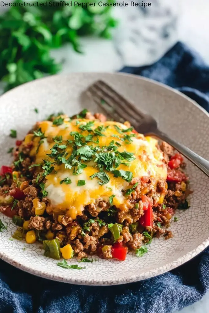 Deconstructed Stuffed Pepper Casserole Recipe