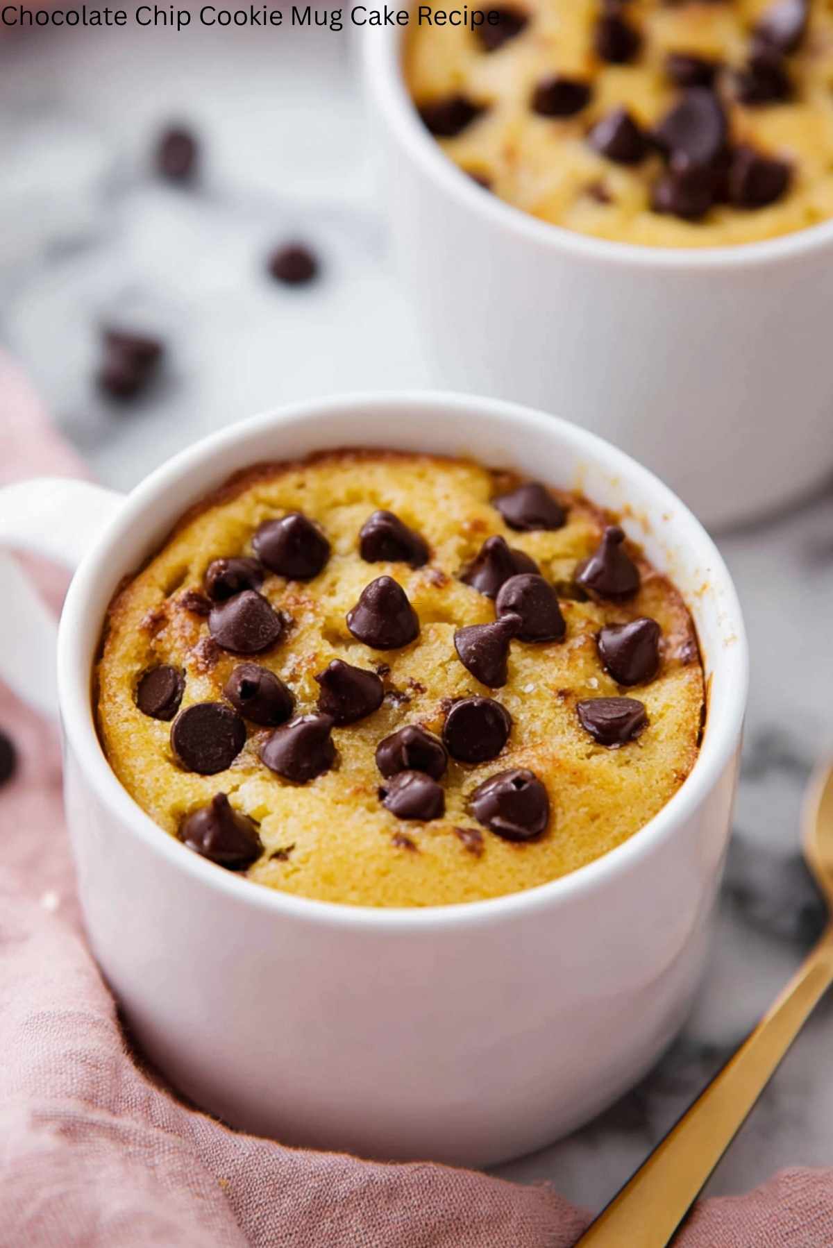 Chocolate Chip Cookie Mug Cake Recipe