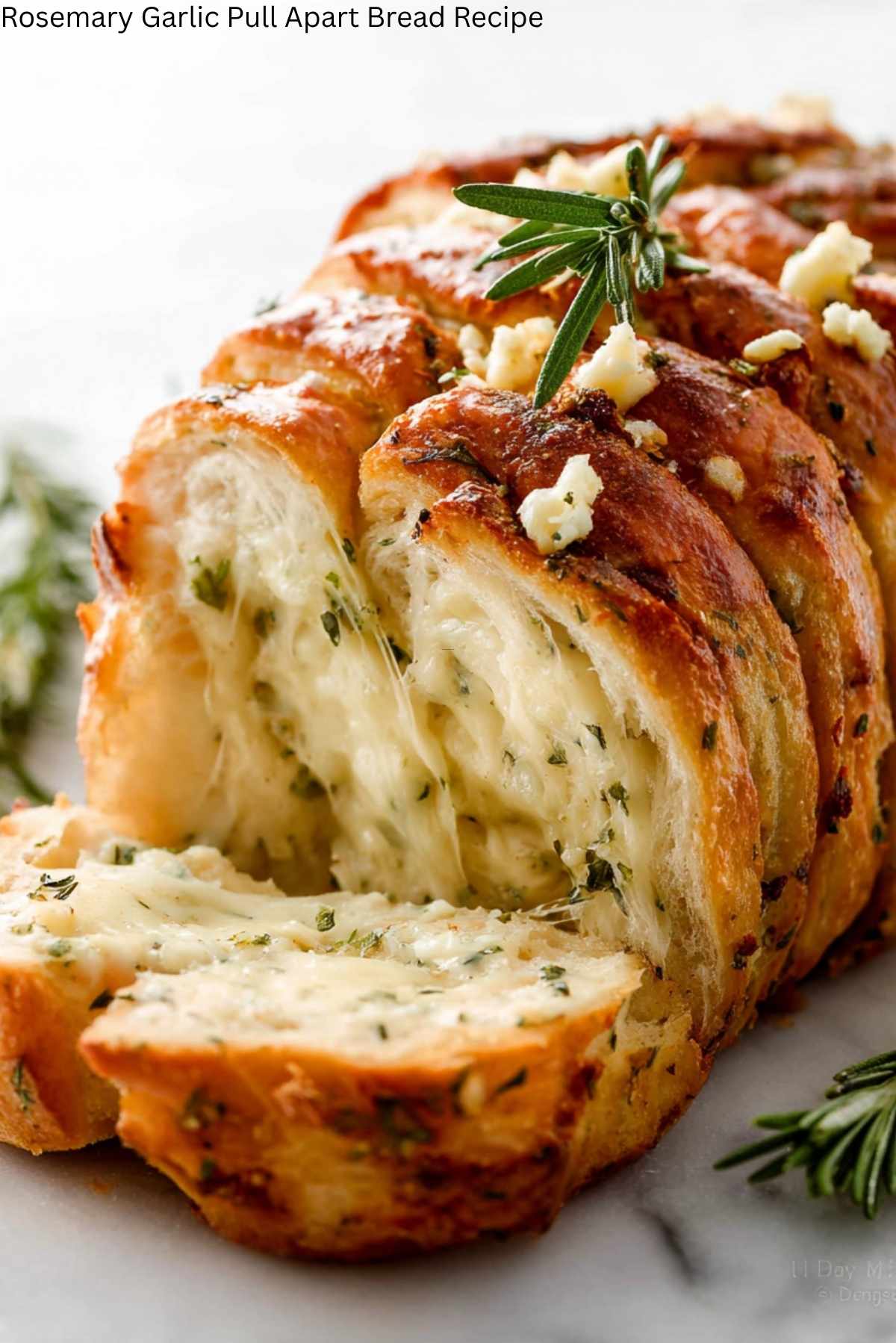 Rosemary Garlic Pull Apart Bread Recipe