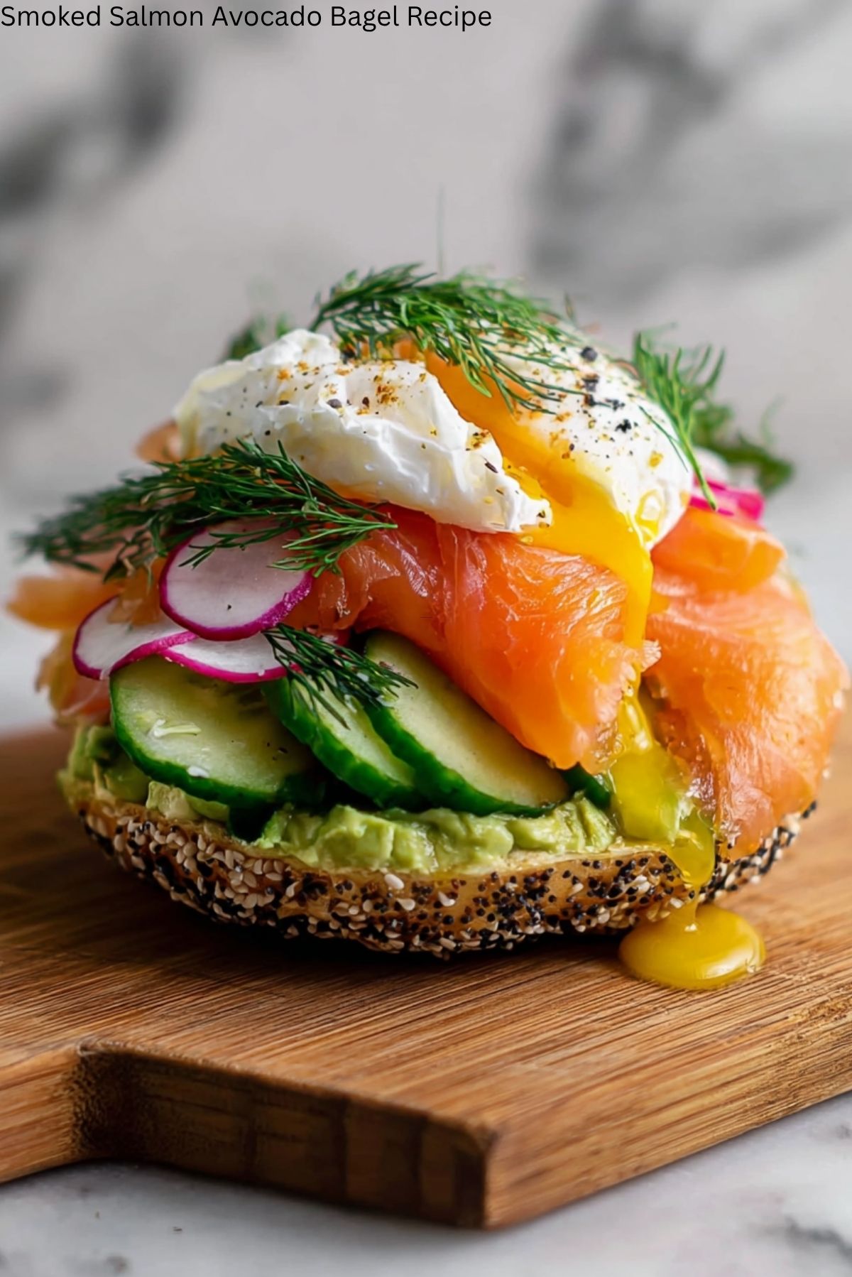 Smoked Salmon Avocado Bagel Recipe