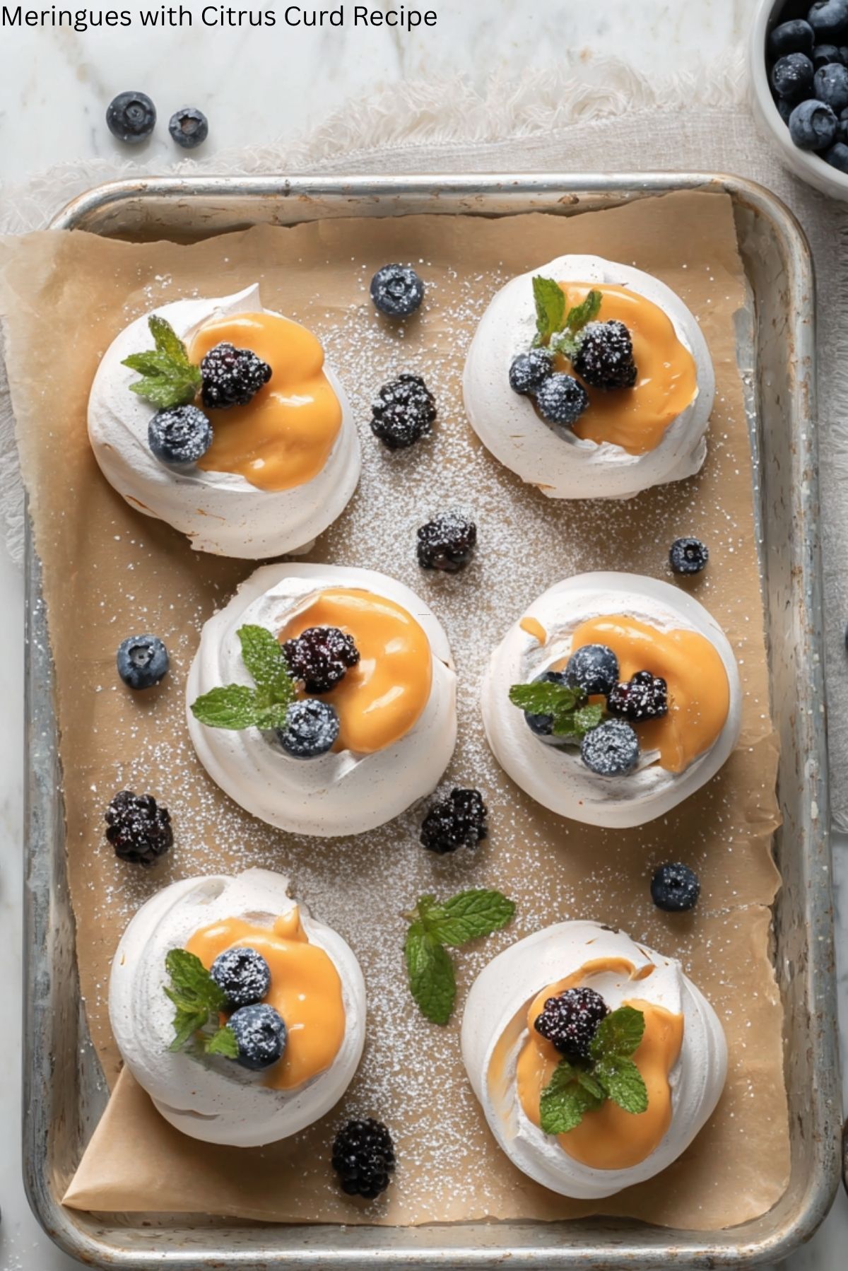 Meringues with Citrus Curd Recipe
