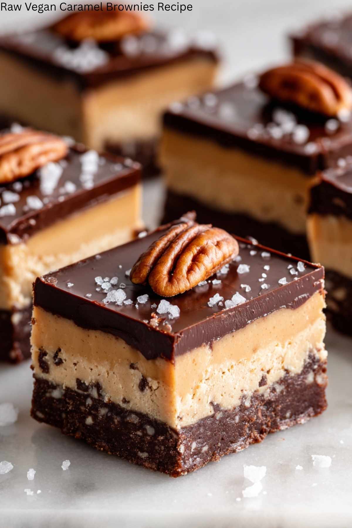 Raw Vegan Caramel Brownies Recipe