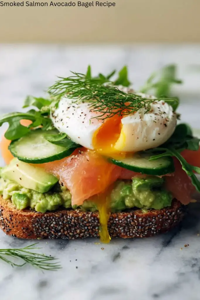 Smoked Salmon Avocado Bagel Recipe