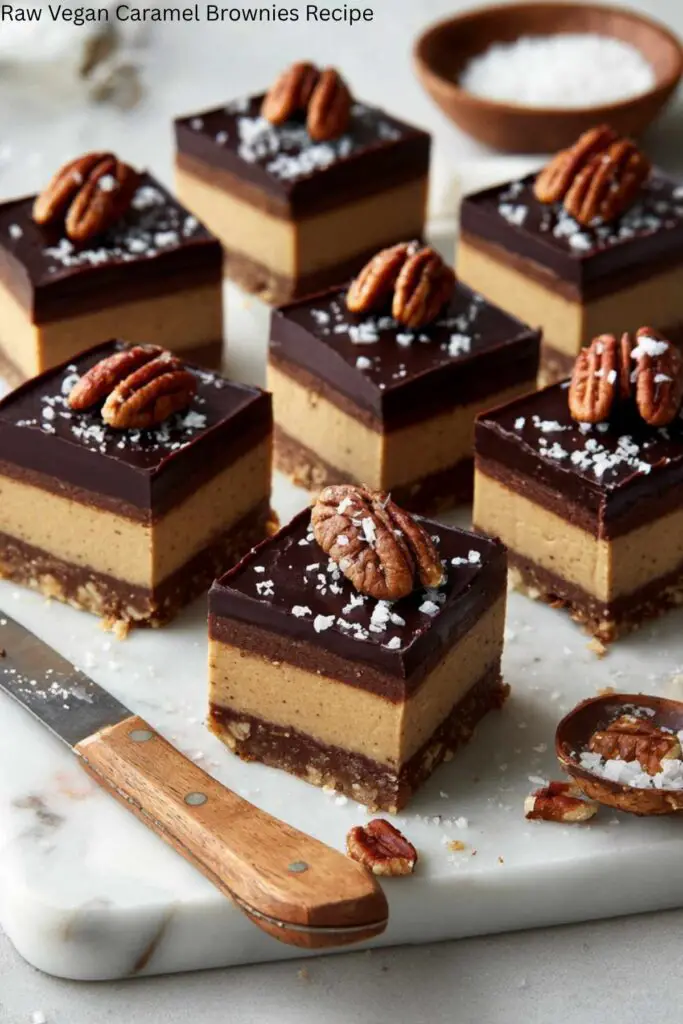 Raw Vegan Caramel Brownies Recipe