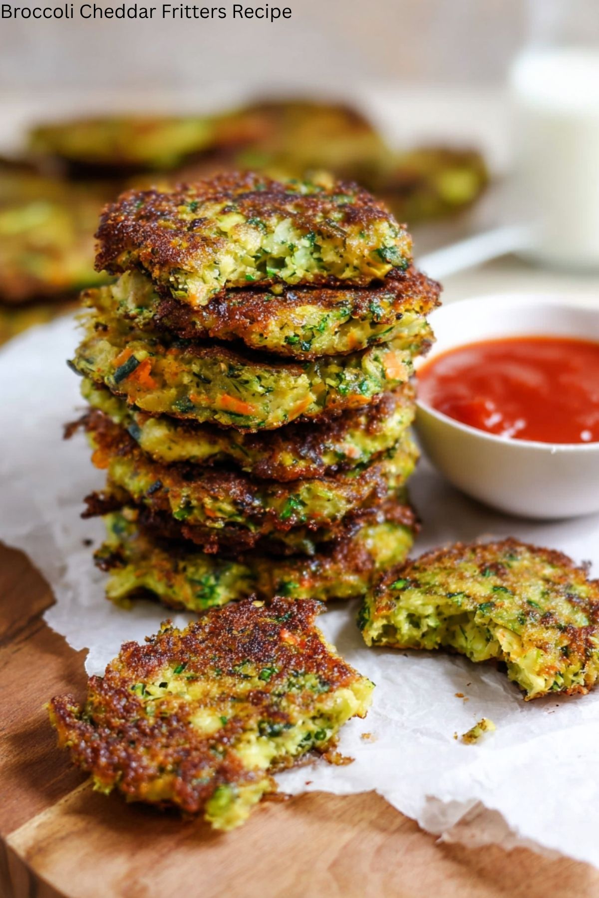 Broccoli Cheddar Fritters Recipe