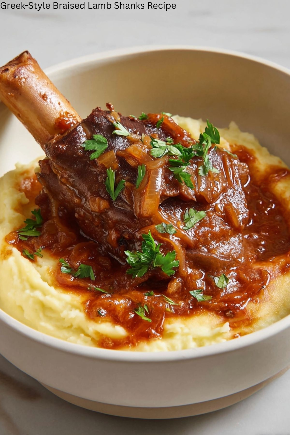 Greek-Style Braised Lamb Shanks Recipe