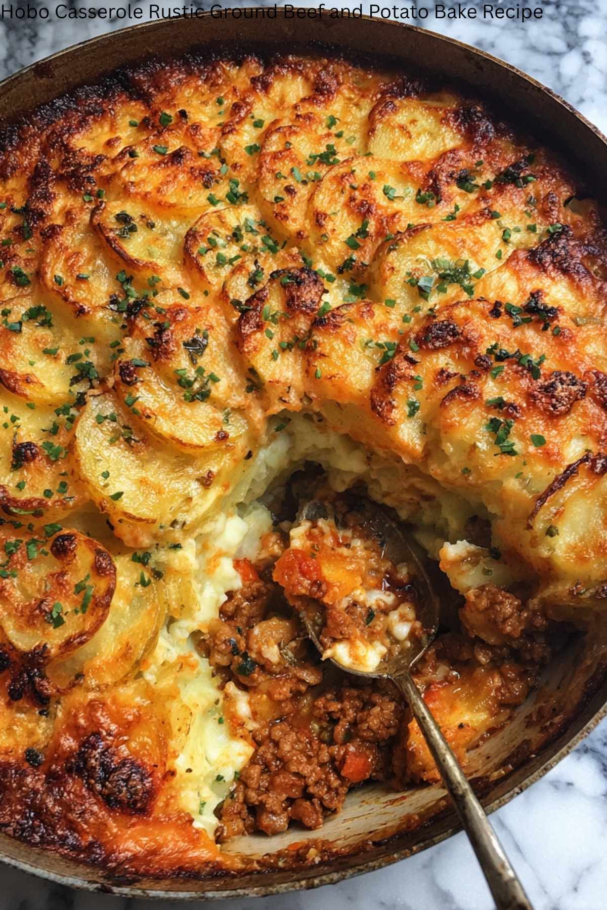 Hobo Casserole Rustic Ground Beef and Potato Bake Recipe