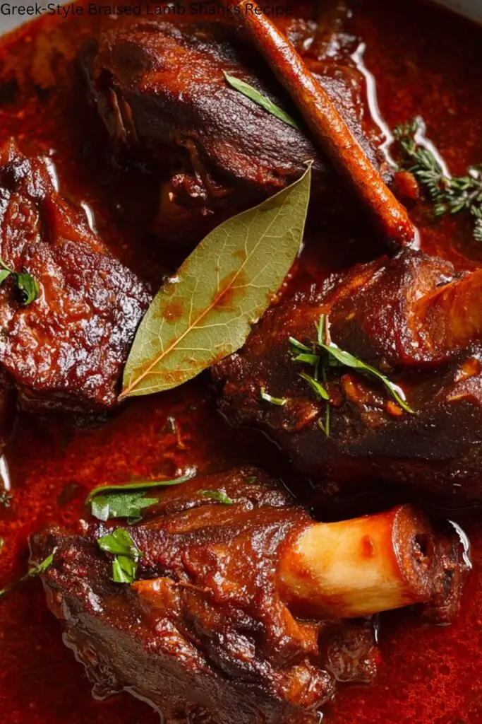 Greek-Style Braised Lamb Shanks Recipe 4 Greek-Style Braised Lamb Shanks Recipe