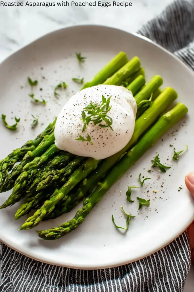 Roasted Asparagus with Poached Eggs Recipe 4 Roasted Asparagus with Poached Eggs Recipe