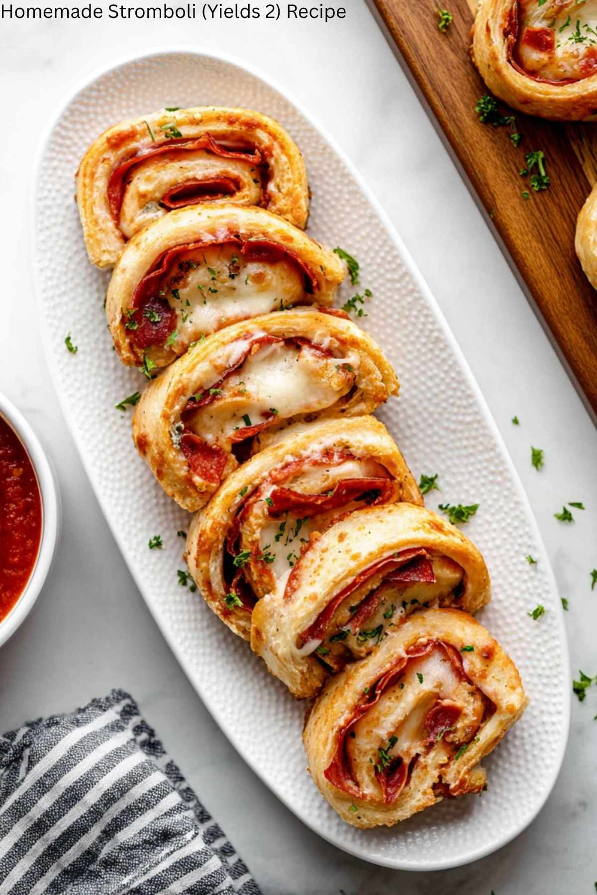 Homemade Stromboli (Yields 2) Recipe