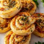Ham and Cheese Puff Pastry Pinwheels Recipe