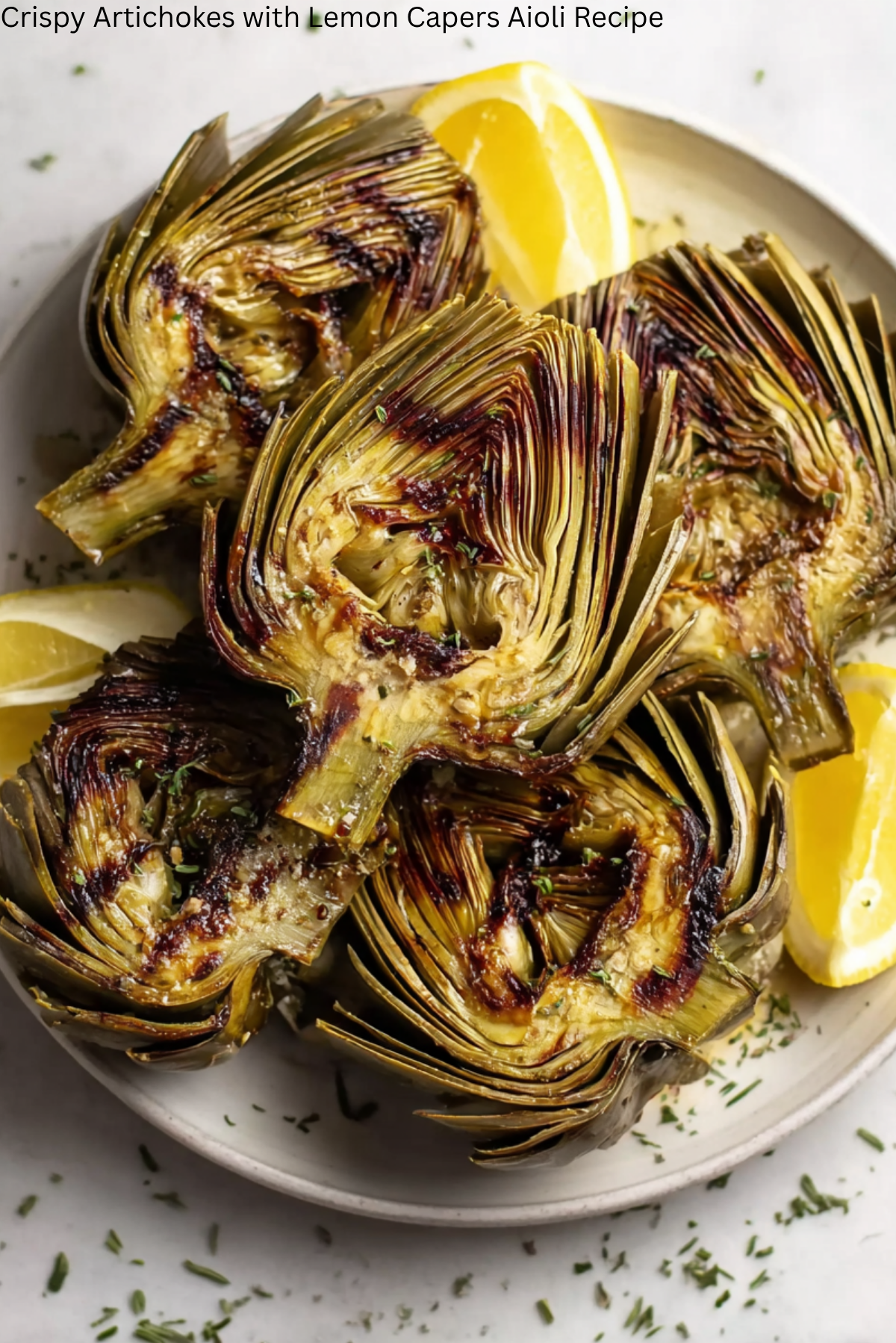 Crispy Artichokes with Lemon Caper Aioli Recipe