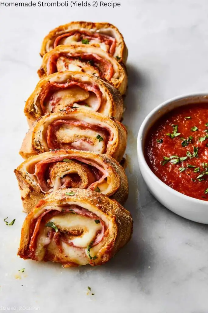 Homemade Stromboli (Yields 2) Recipe