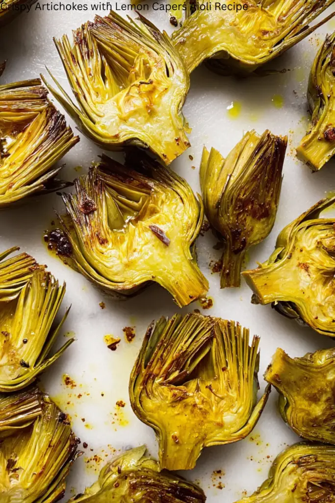 Crispy Artichokes with Lemon Caper Aioli Recipe 4 Crispy Artichokes with Lemon Caper Aioli Recipe