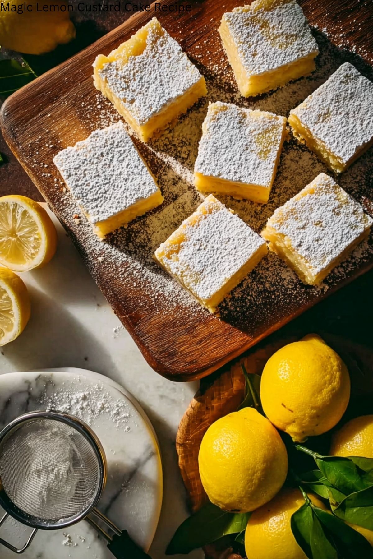 Magic Lemon Custard Cake Recipe