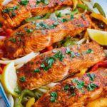 Sheet Pan Salmon Fajitas Recipe
