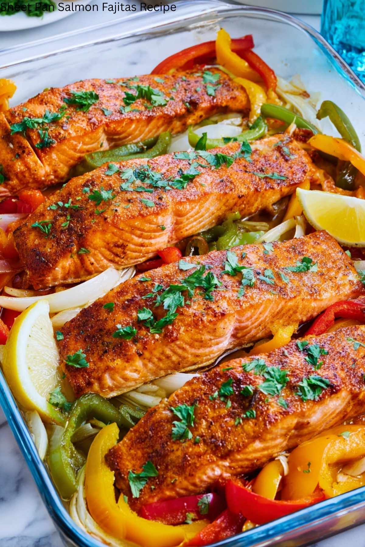 Sheet Pan Salmon Fajitas Recipe