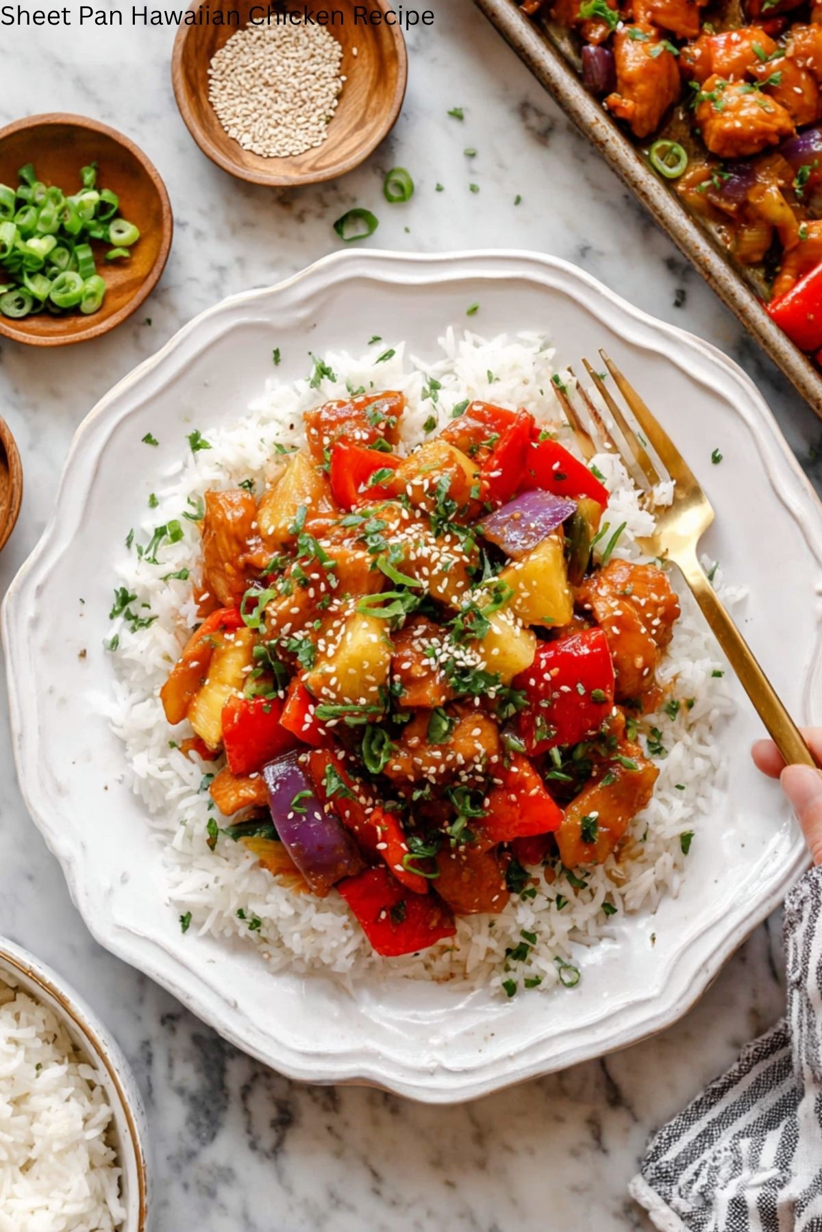 Sheet Pan Hawaiian Chicken Recipe