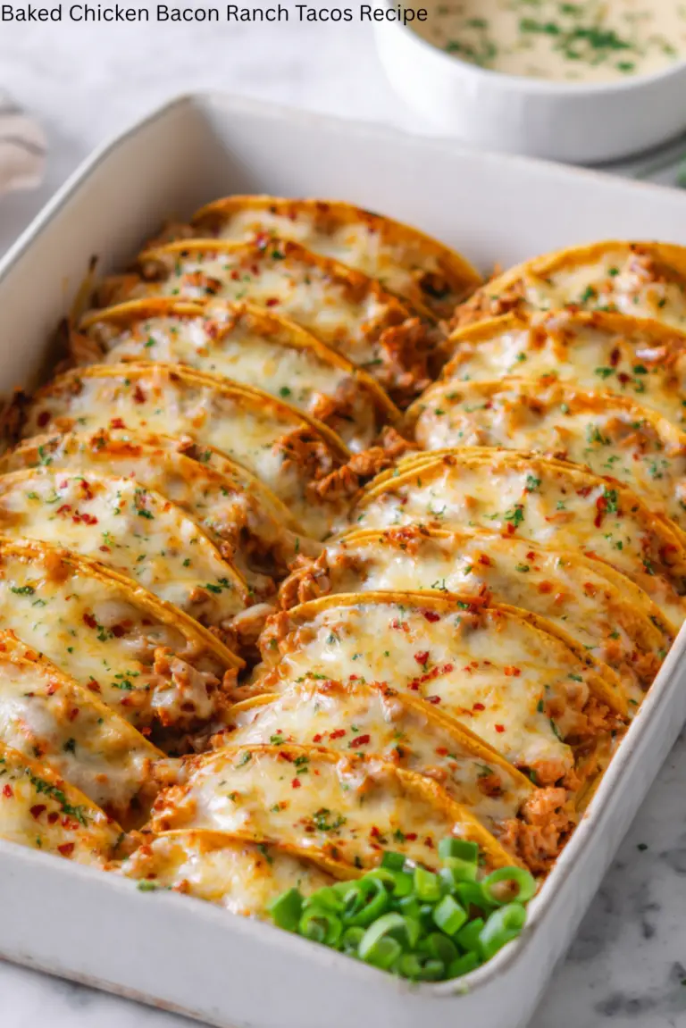 Baked Chicken Bacon Ranch Tacos Recipe